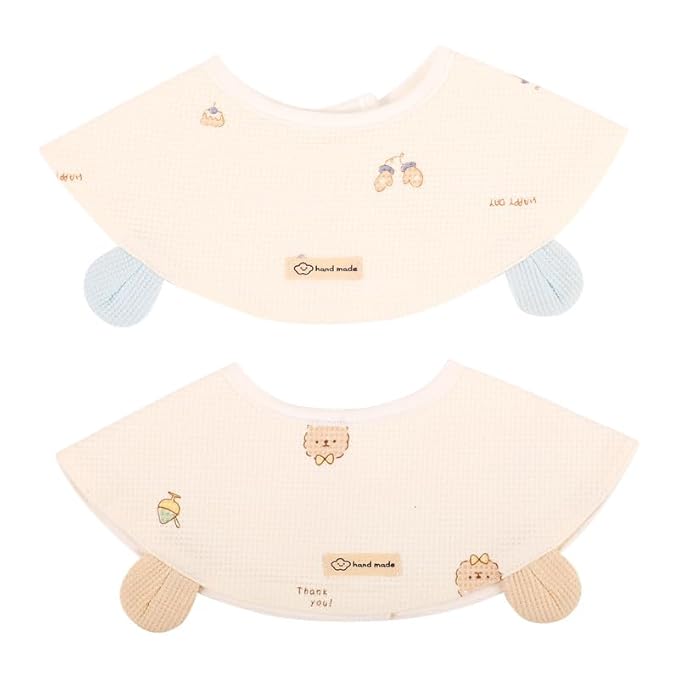 Nuluv Baby Bibs, Soft, Quick-Drying, Pack of 2