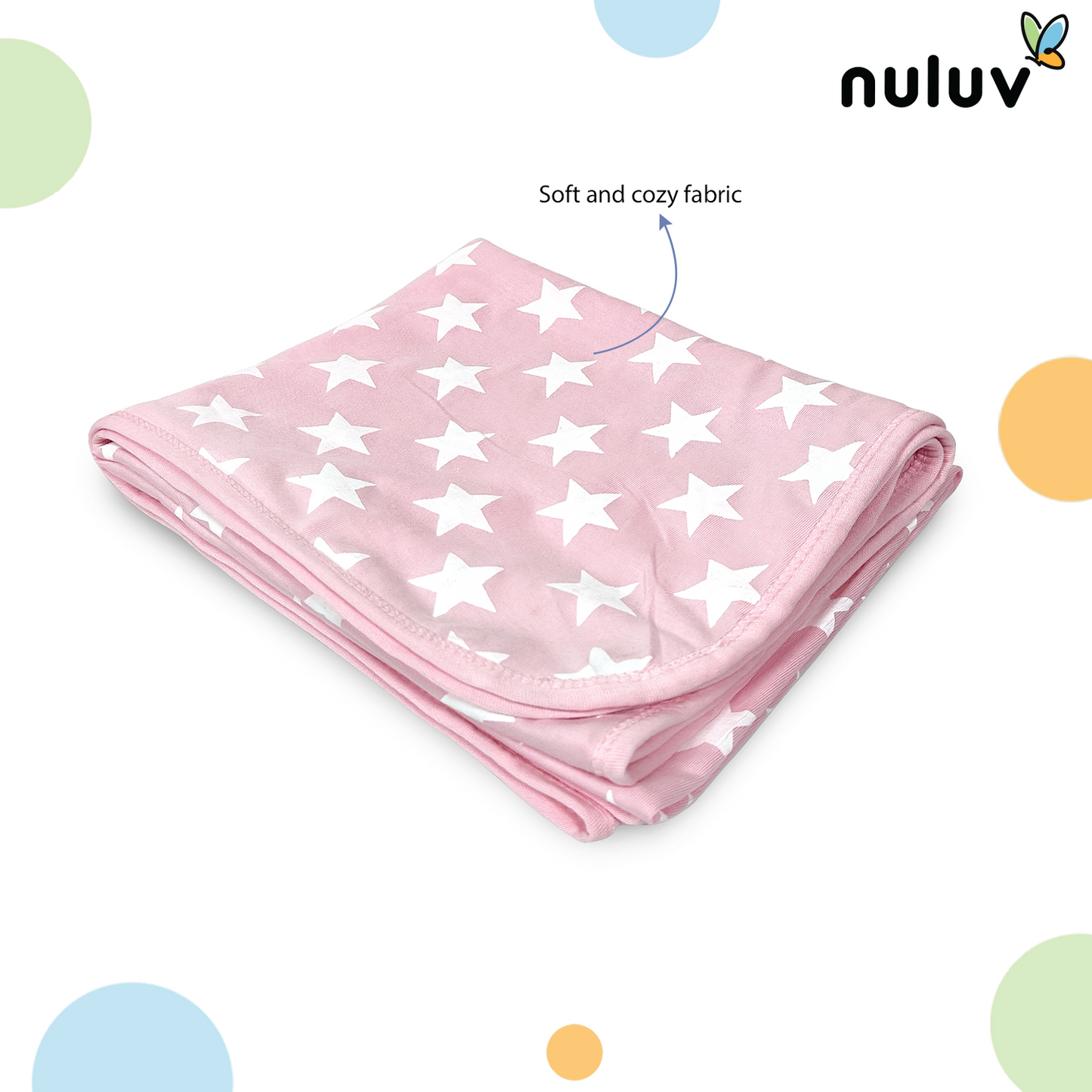 Nuluv Printed baby towel for Girls