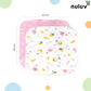 Nuluv Printed baby napkins for Girls - Pack of 6