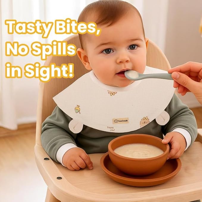 Nuluv Baby Bibs, Soft, Quick-Drying, Pack of 2