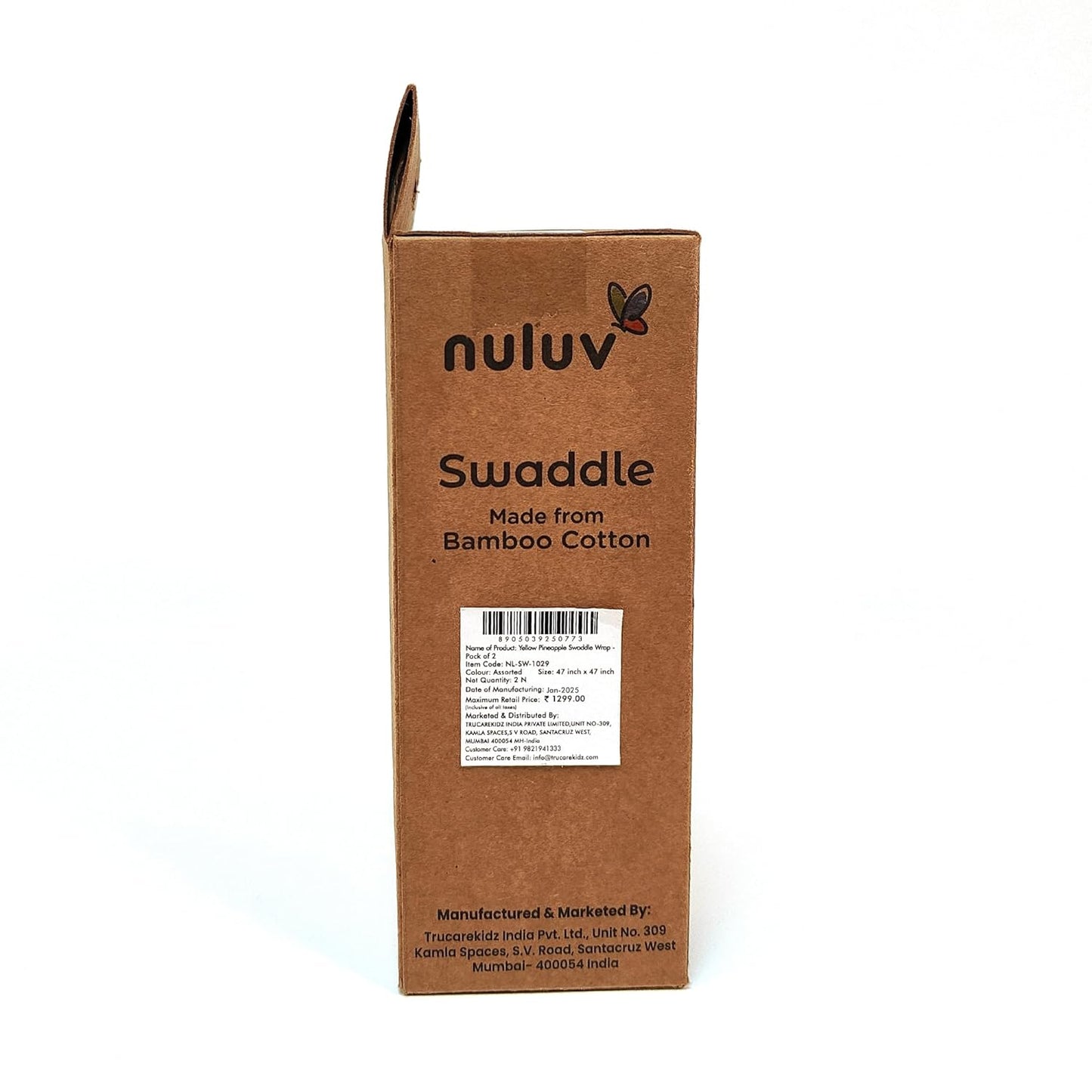 Nuluv Whale Swaddle Wrap Super Ultra Soft Cotton Malmal Baby Swaddle Cloth | Soft Pure Cotton Sheets Baby Wrap Set for New Born Babies | New Born Swaddles, Suitable 0 to 6 Months, Yellow