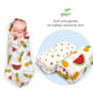 Nuluv Whale Swaddle Wrap Super Ultra Soft Cotton Malmal Baby Swaddle Cloth | Soft Pure Cotton Sheets Baby Wrap Set for New Born Babies | New Born Swaddles, Suitable 0 to 6 Months, Yellow