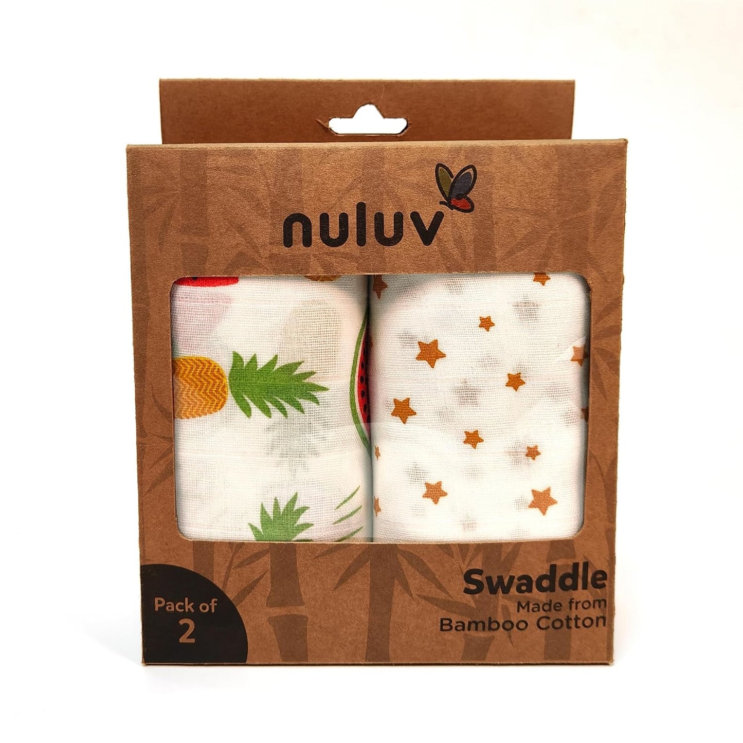 Nuluv Whale Swaddle Wrap Super Ultra Soft Cotton Malmal Baby Swaddle Cloth | Soft Pure Cotton Sheets Baby Wrap Set for New Born Babies | New Born Swaddles, Suitable 0 to 6 Months, Yellow