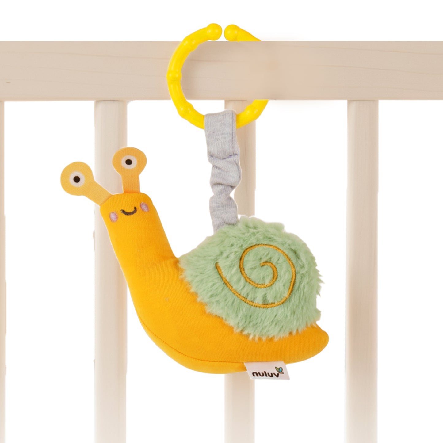 Nuluv Soft Snail Rattle Sound Buddy for Babies 3 Month+