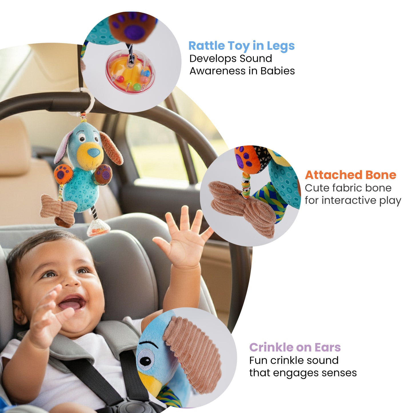 Nuluv Play Puppy Stroller Toy For Baby