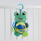 Activity Toad Baby Toy, Crinkle Fish, Mirror, Teethers Stroller Toy for Babies