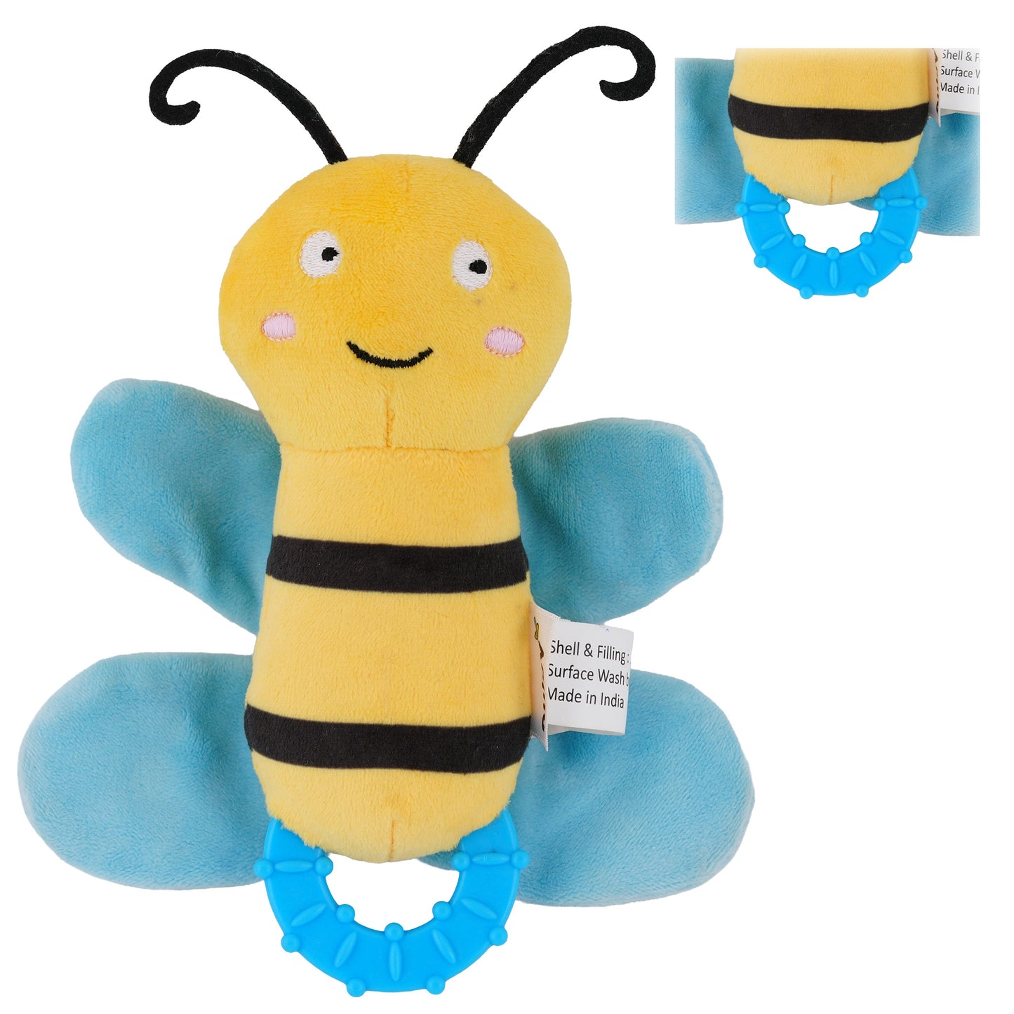 Nuluv Crinkly Bee Baby Sound Toy
