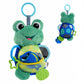 Activity Toad Baby Toy, Crinkle Fish, Mirror, Teethers Stroller Toy for Babies