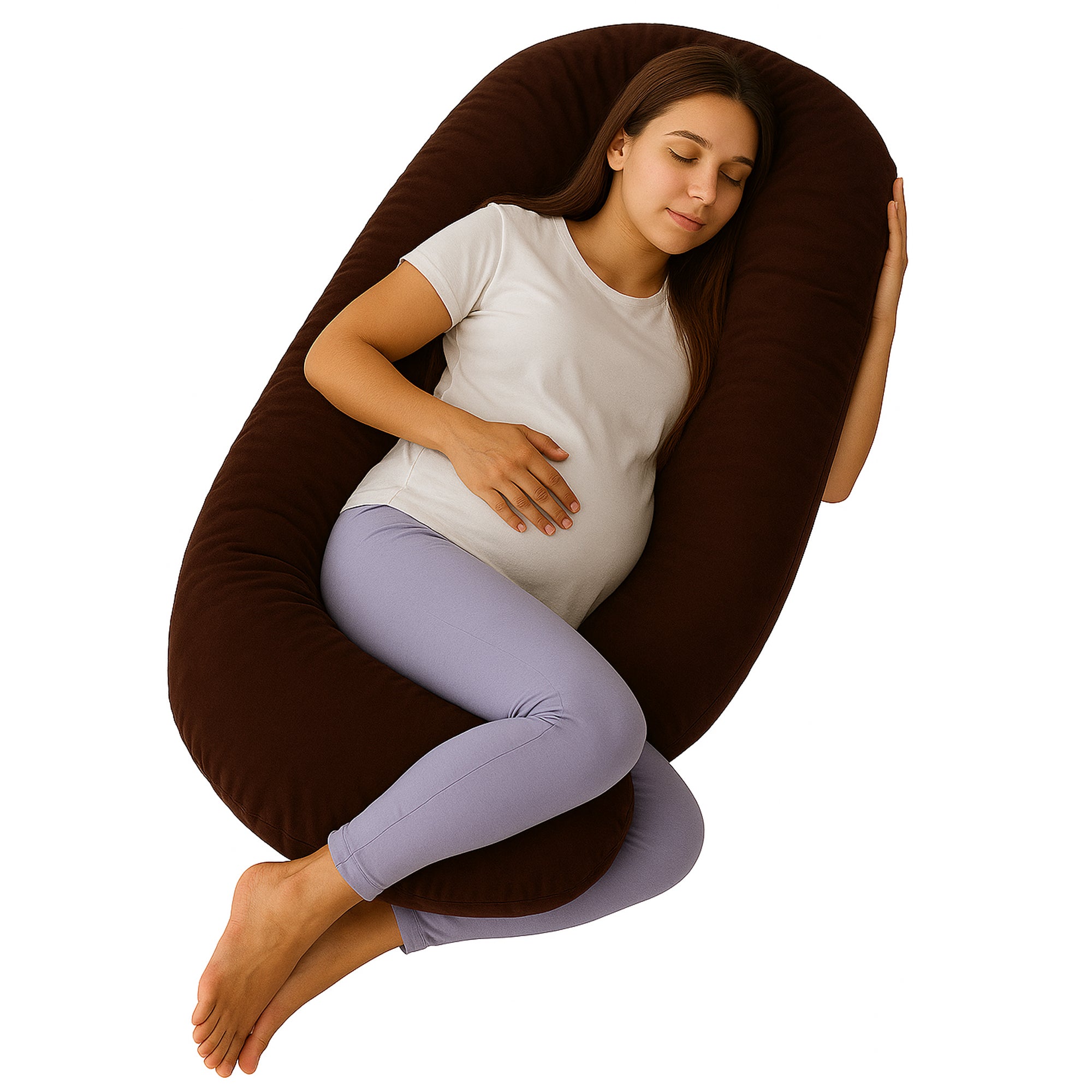 Nuluv Maternity pillow - Dark Brown