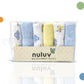 Nuluv Printed baby napkins for Boys - Pack of 6