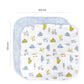Nuluv Printed baby napkins for Boys - Pack of 6