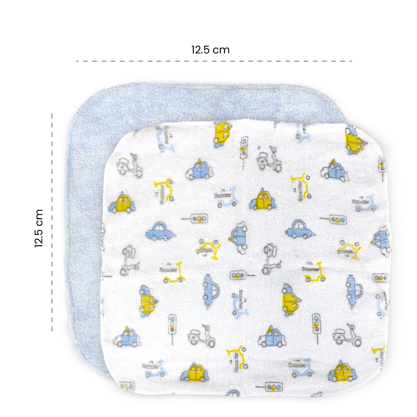 Nuluv Printed baby napkins for Boys - Pack of 6