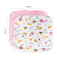 Nuluv Printed baby napkins for Girls - Pack of 6