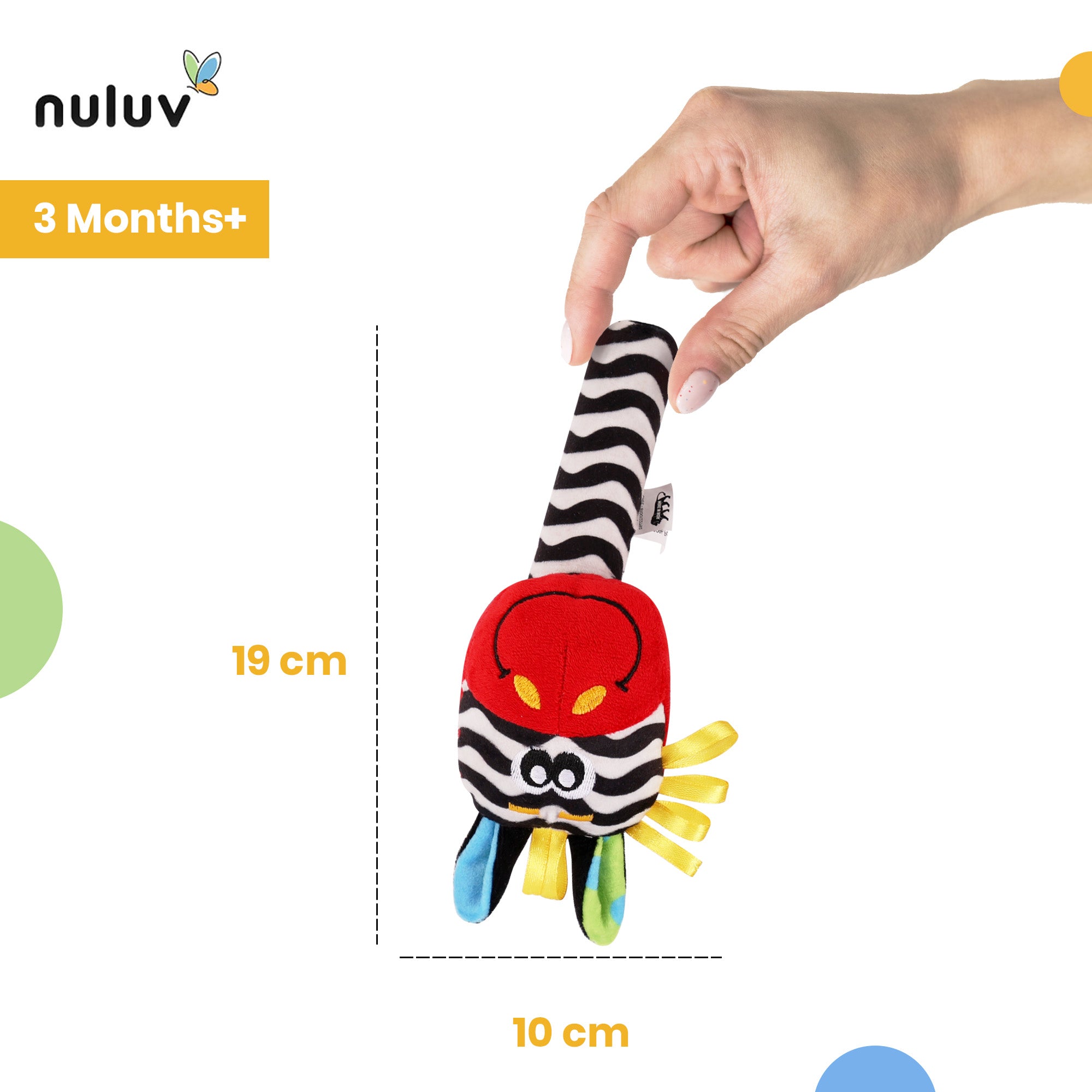 Nuluv Rattle Toy - Zebra