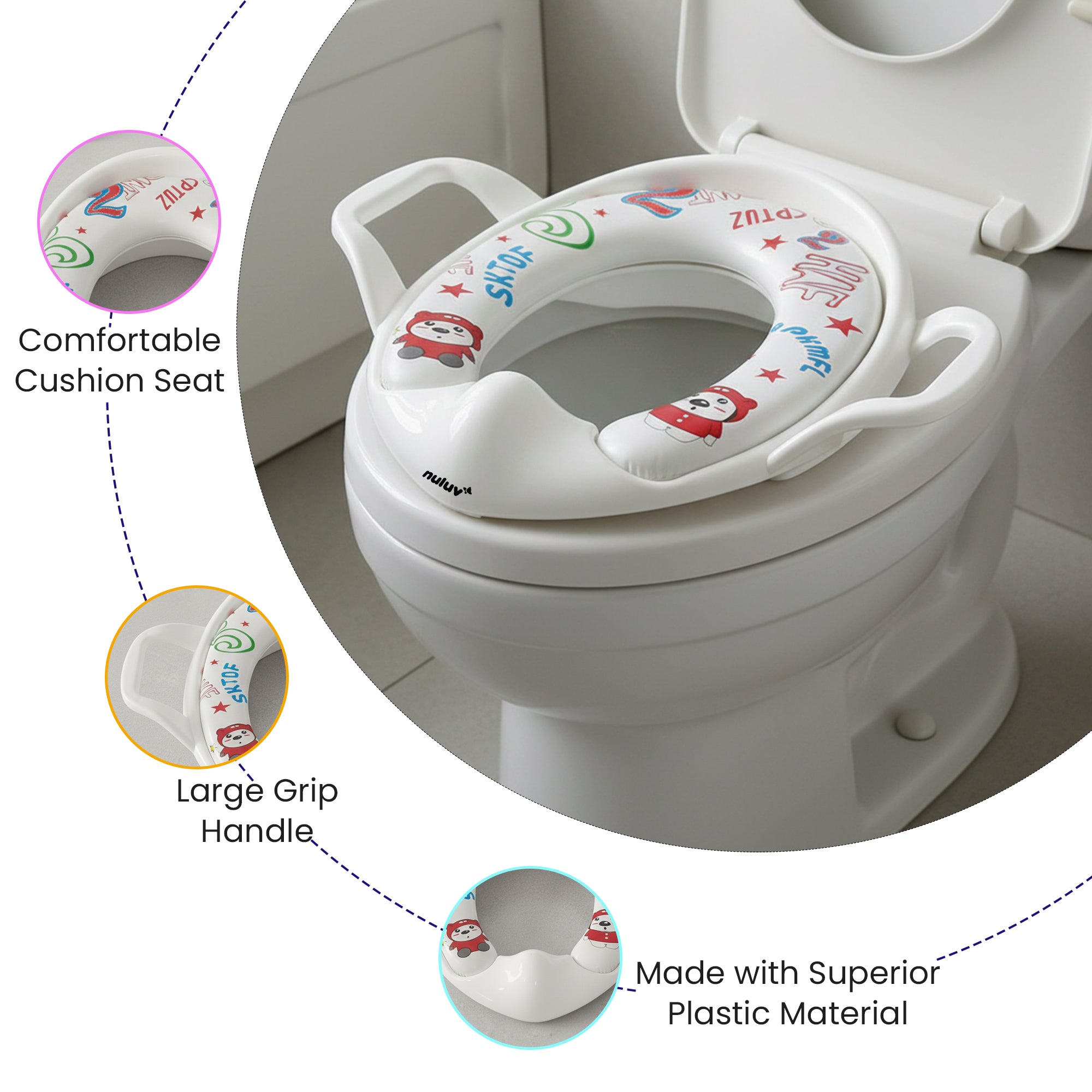 Nuluv Potty Training Seat with Soft Cushion