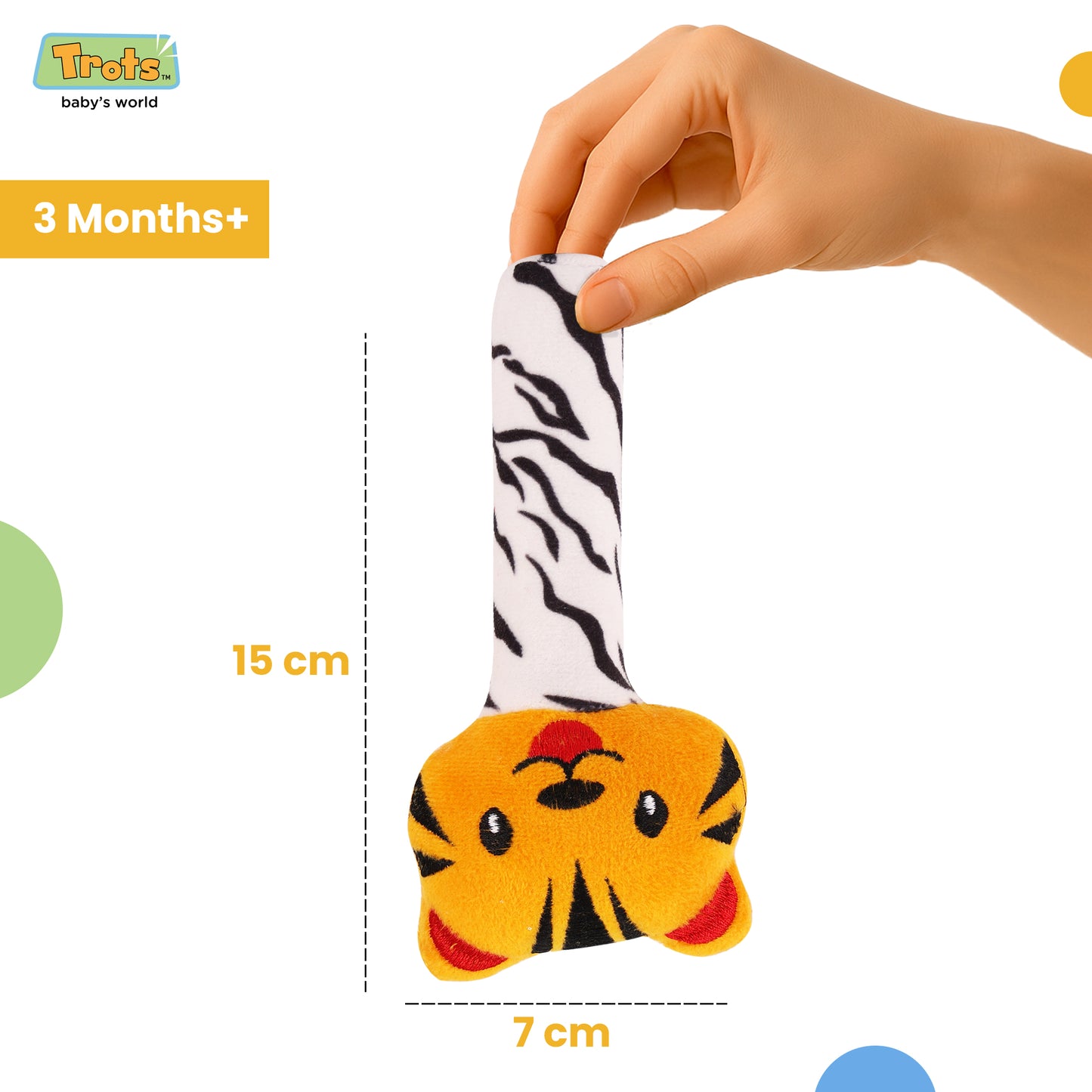 Trots Squeaky toy - Tiger Handle