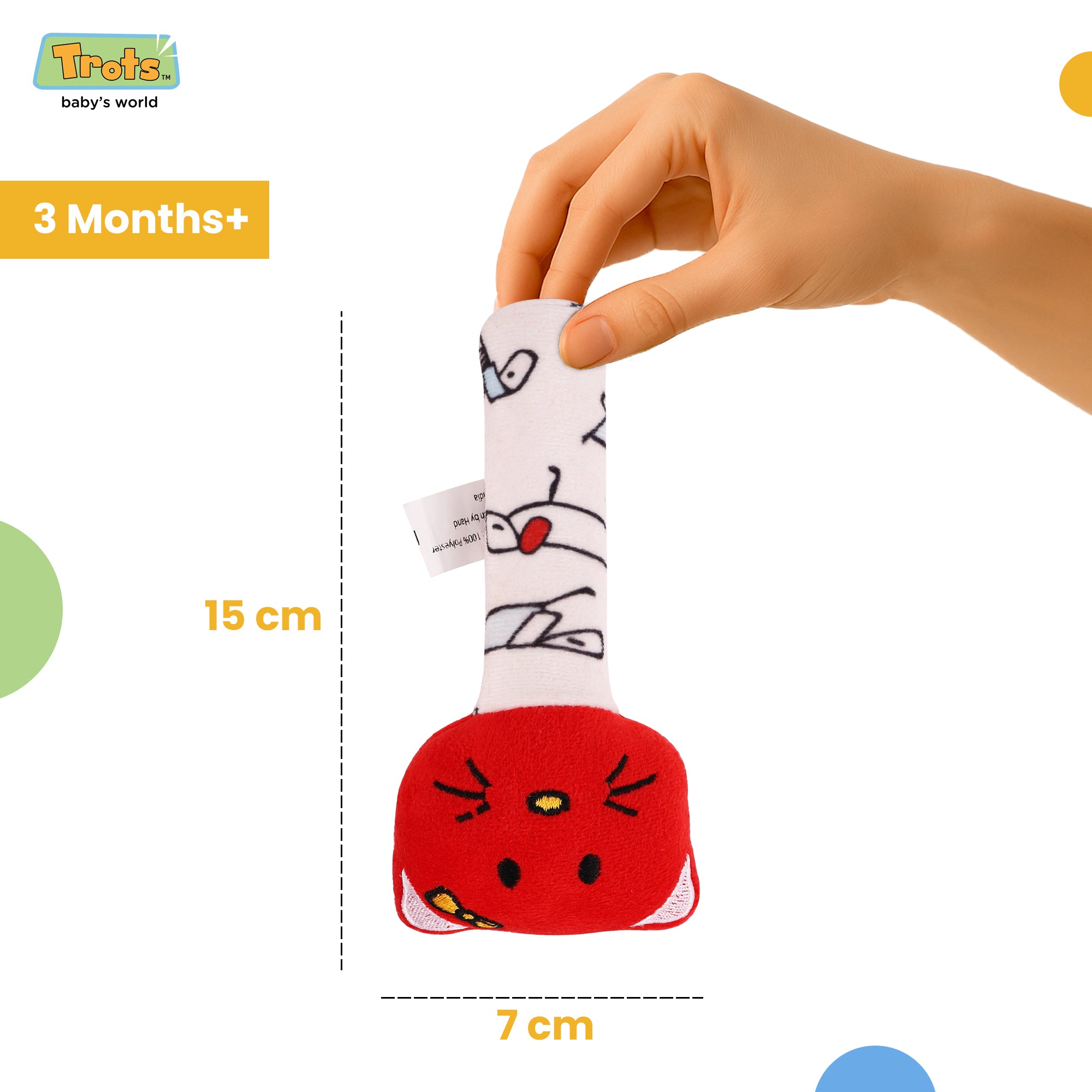 Trots Squeaky toy - Cat Handle