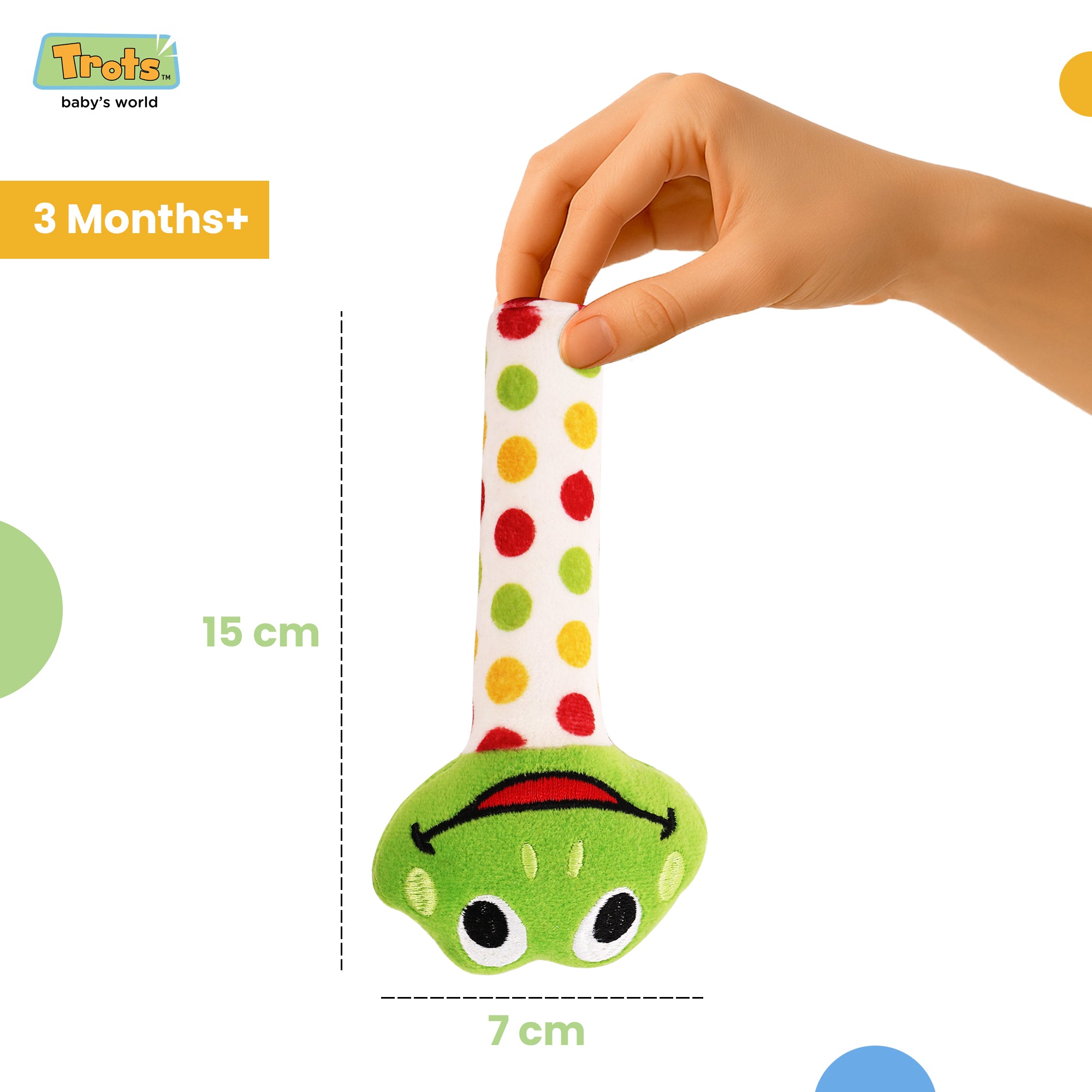 Trots Squeaky toy - Frog Handle
