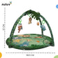 Nuluv ForestFun Playgym for Babies, Soft and Breathable Baby Play Mat with Hanging Crinkles, Squeaker, and Rattles, Foldable, Washable and Non-Toxic Play Gym, for Infants 2+ Months