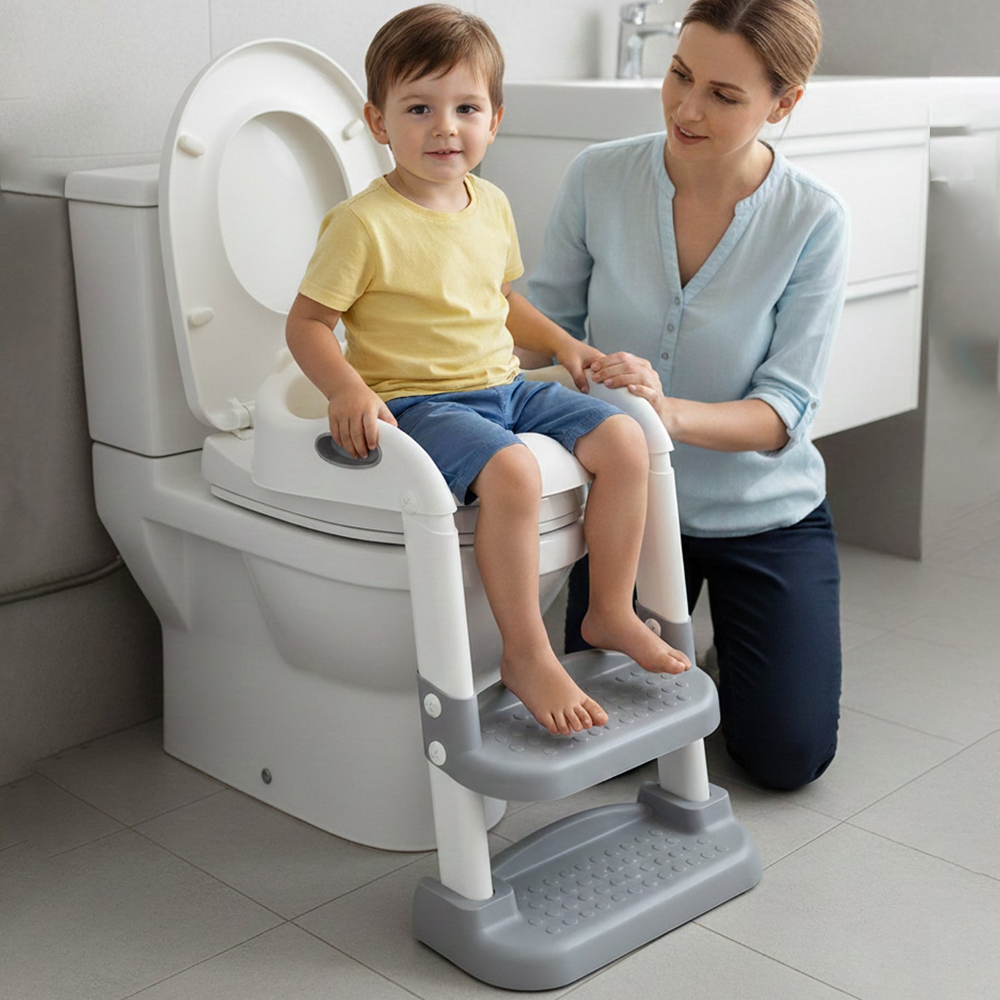 Baby Potty Training Seat with Step Ladder For 12+ Months