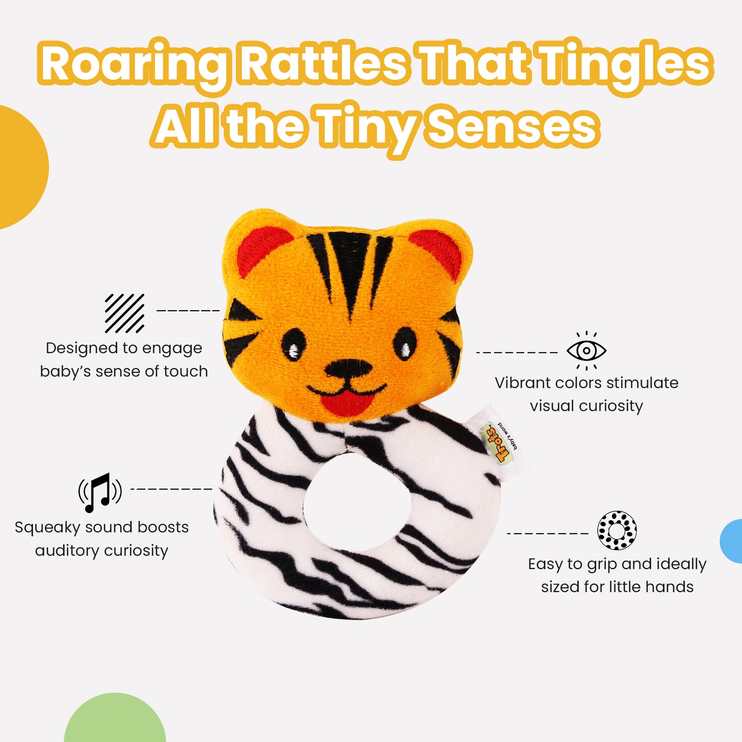 Trots Squeaky toy - Tiger Ring