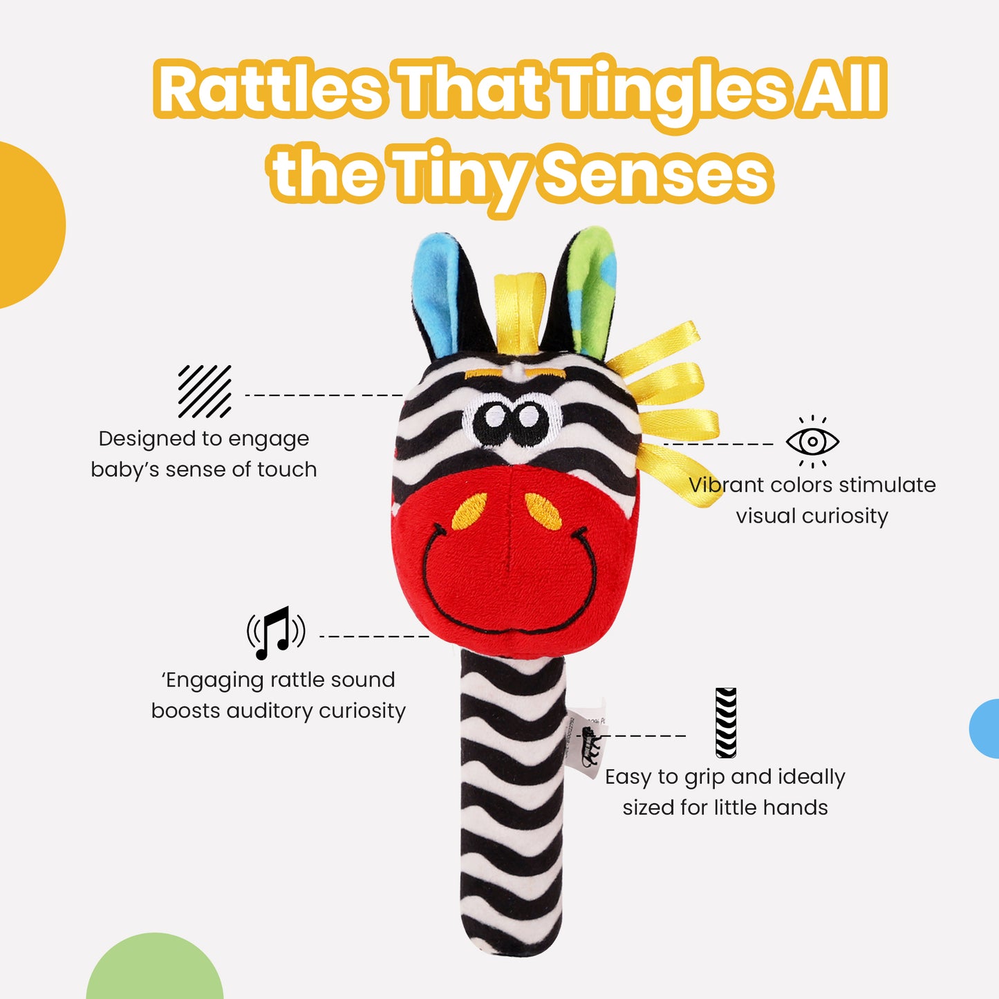 Nuluv Rattle Toy - Zebra