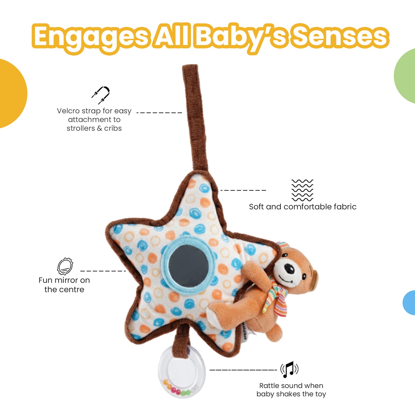 Baby Rattle and Mirror Bear on Star Toys For Baby