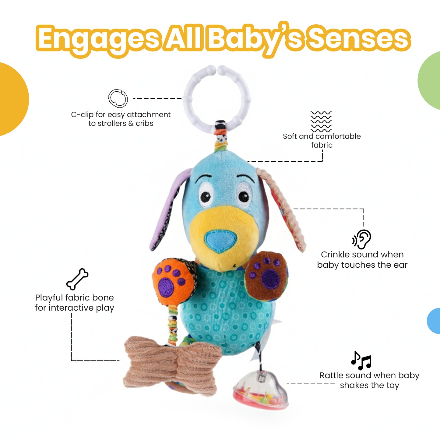 Nuluv Play Puppy Stroller Toy For Baby