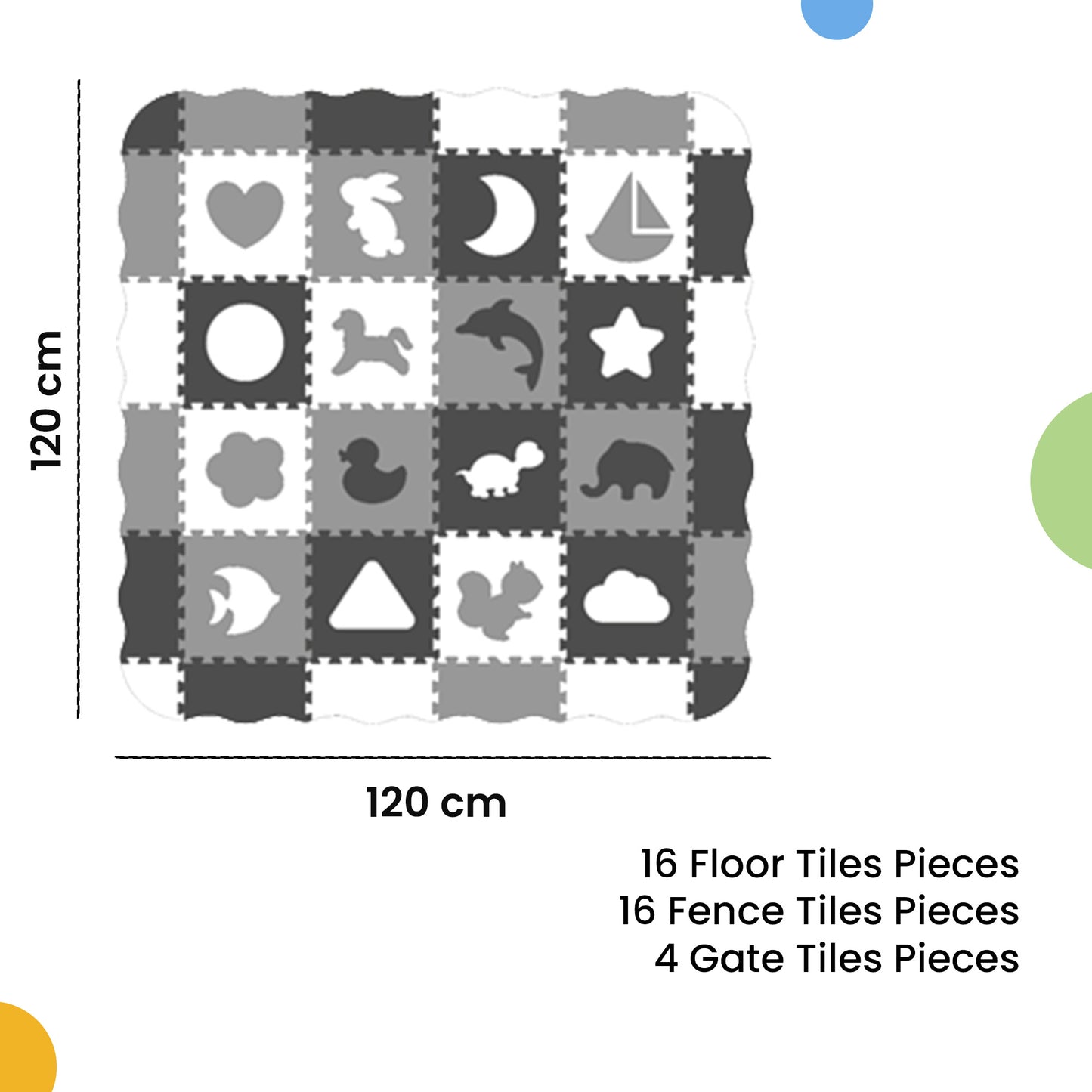 Tots Trail Soft Foam Amt With Fence