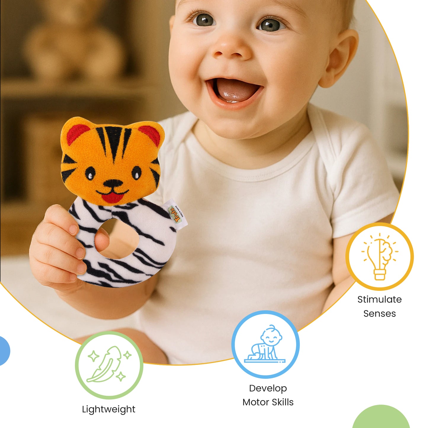 Trots Squeaky toy - Tiger Ring