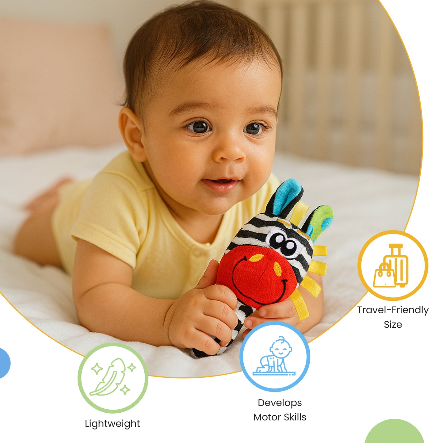 Nuluv Rattle Toy - Zebra
