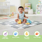 Nuluv Tiny Tails Soft Foam Play Mat with Safety Fence – EVA Interlocking Baby Floor Mat