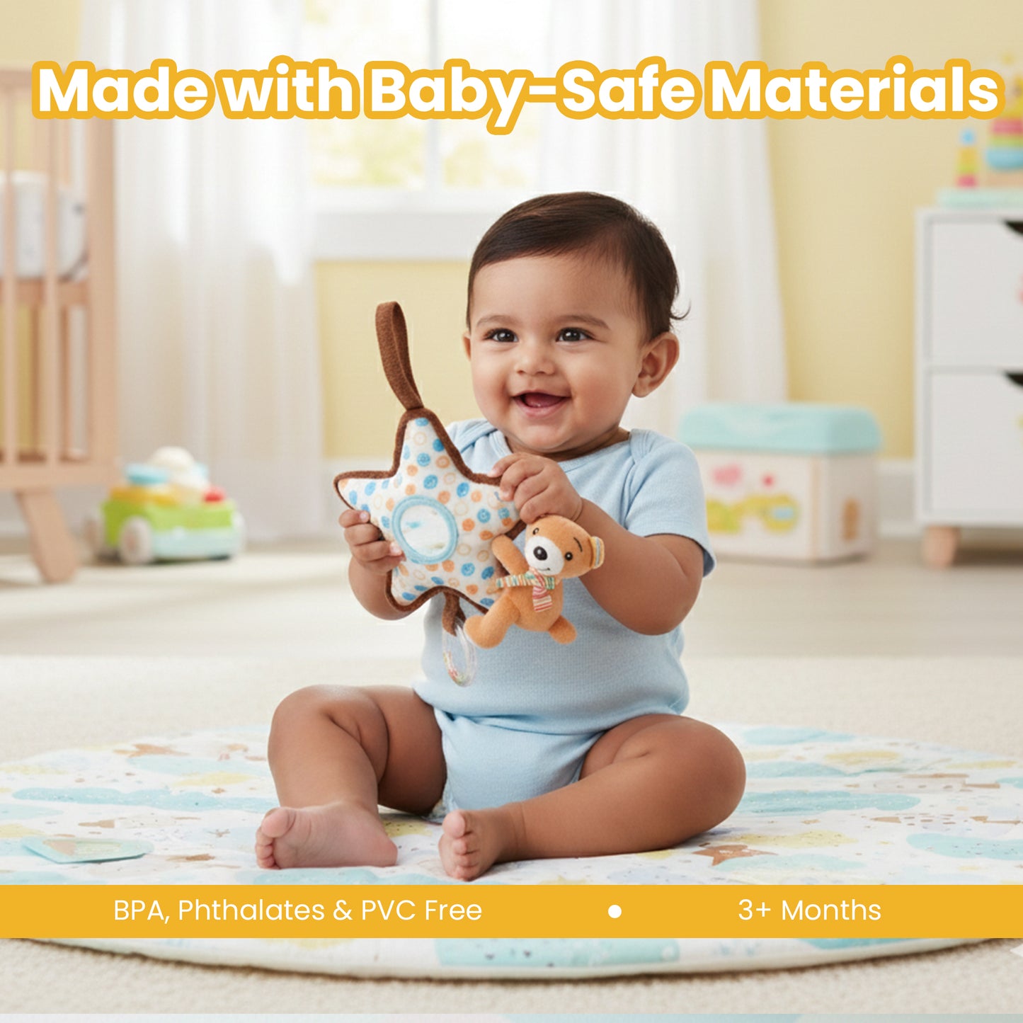 Baby Rattle and Mirror Bear on Star Toys For Baby