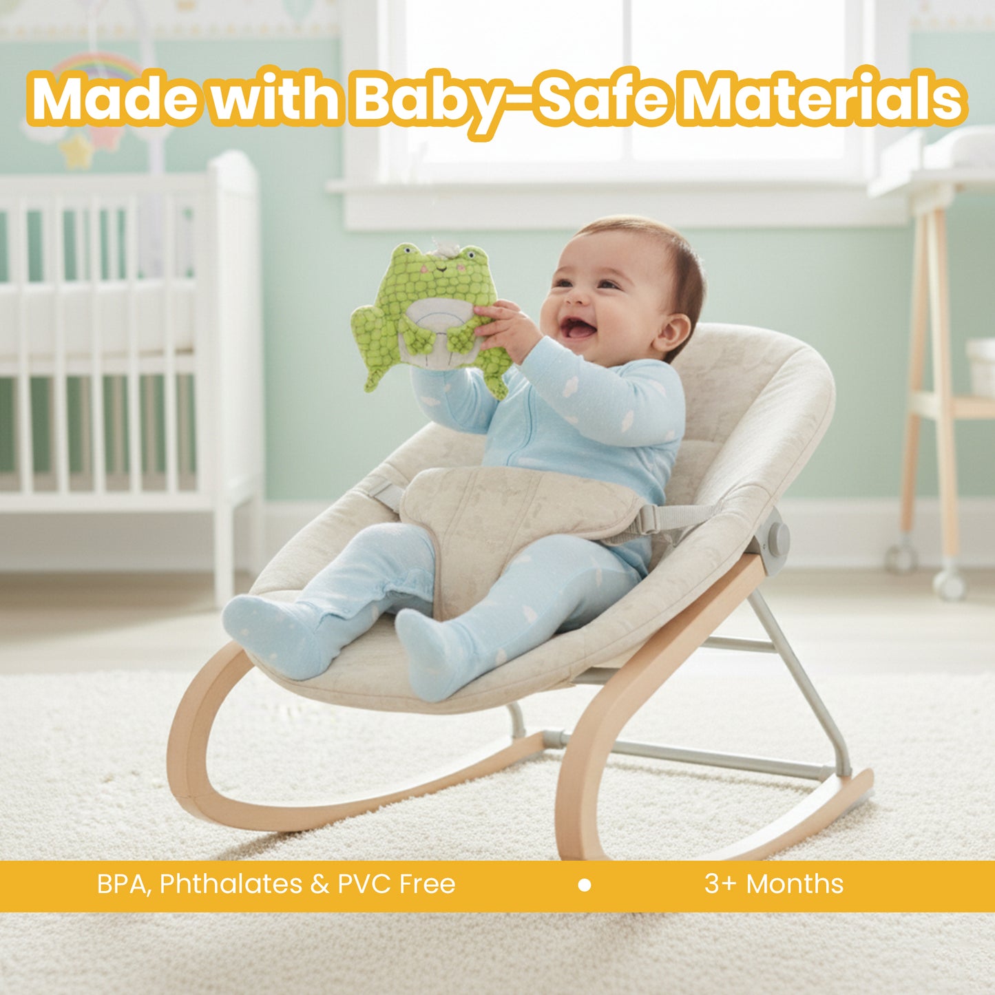 Nuluv Activity Frog Rattle Jittery Toy For Baby