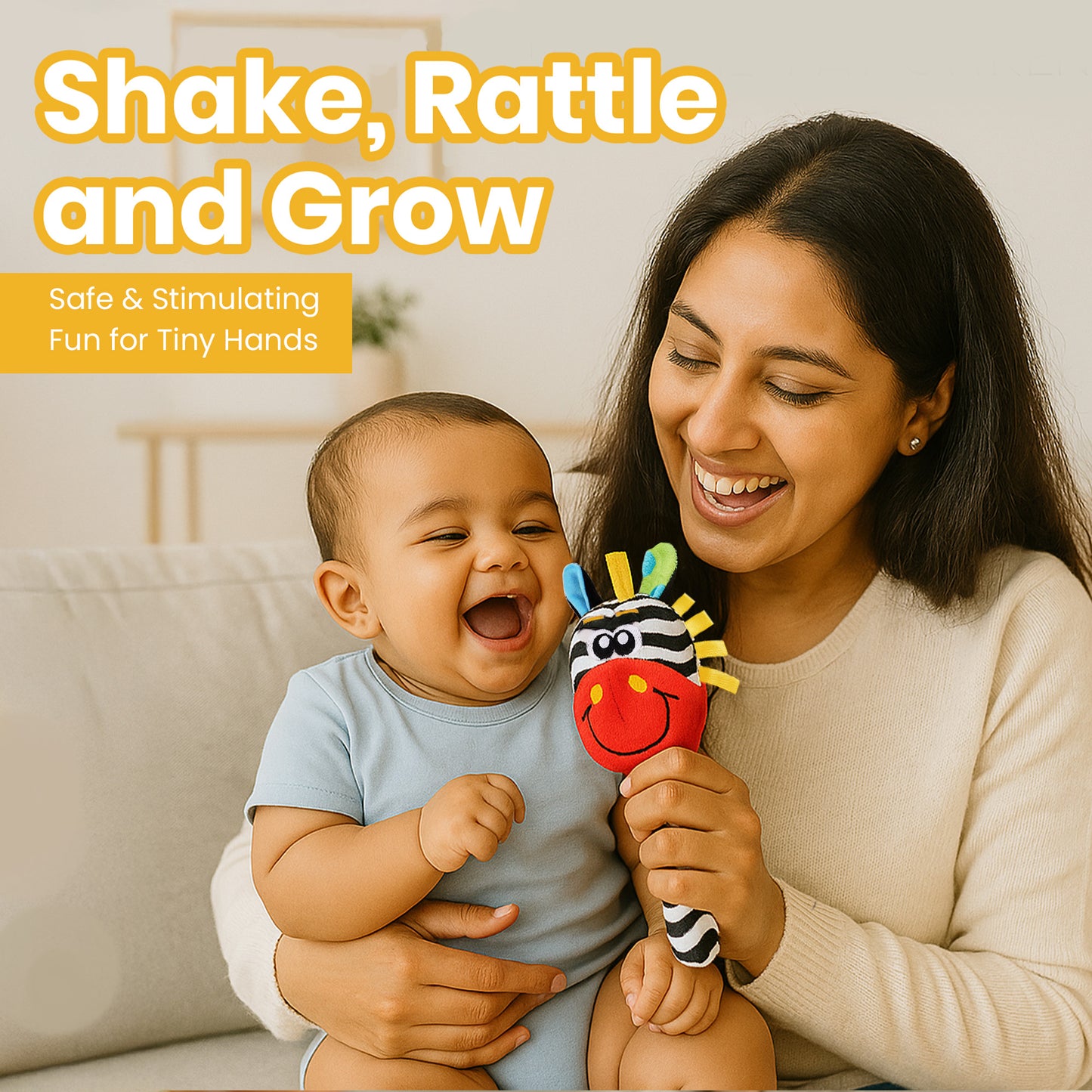 Nuluv Rattle Toy - Zebra