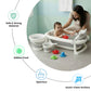 4-in-1 Foldable Baby Bath Tub Set With  Sling, Folding Bucket and Rinser