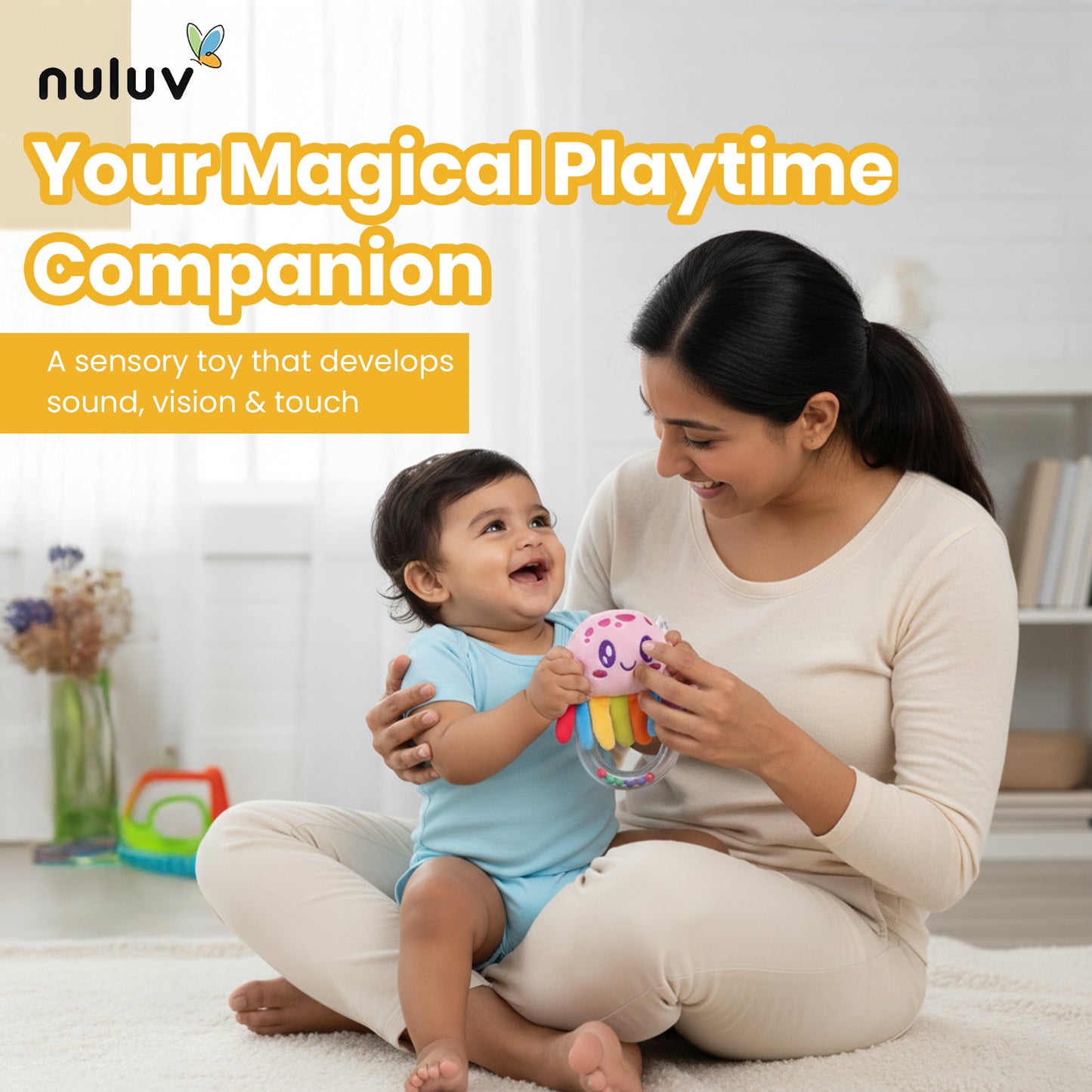 Nuluv Jelly Ring Rattle For Baby