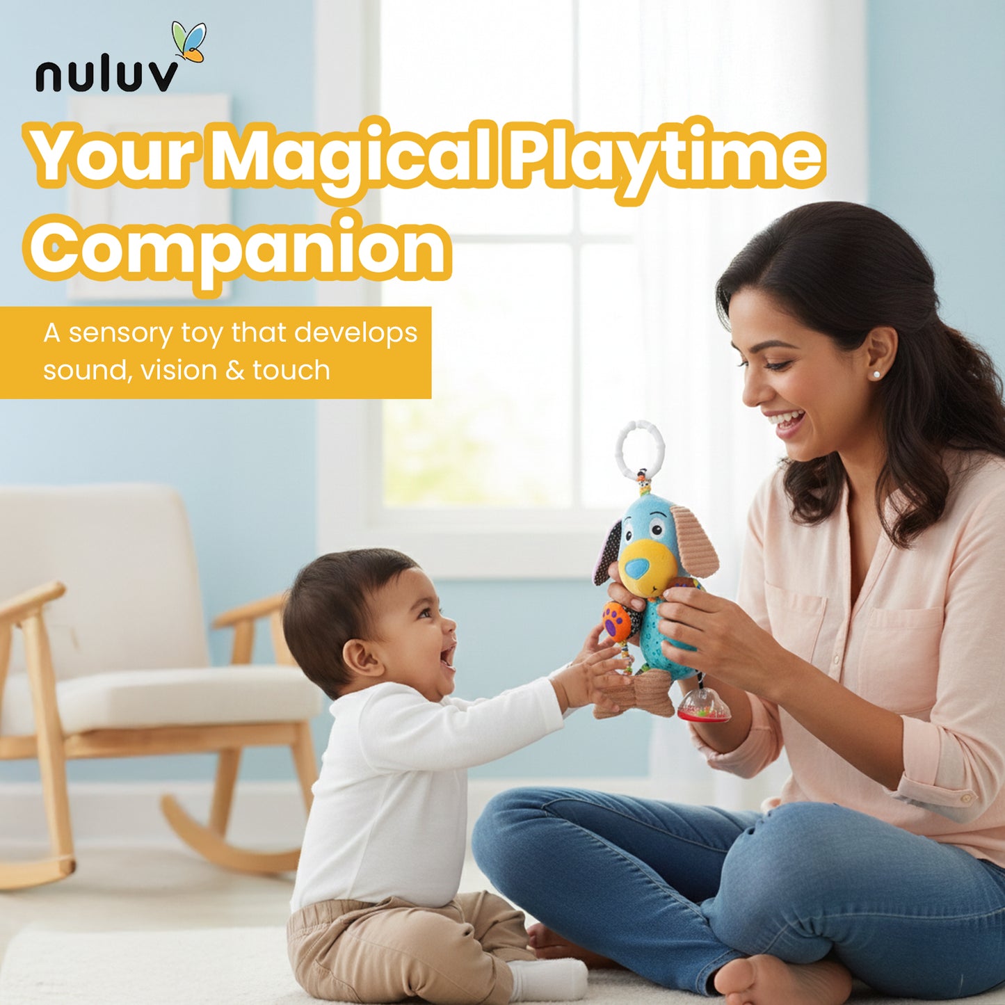 Nuluv Play Puppy Stroller Toy For Baby