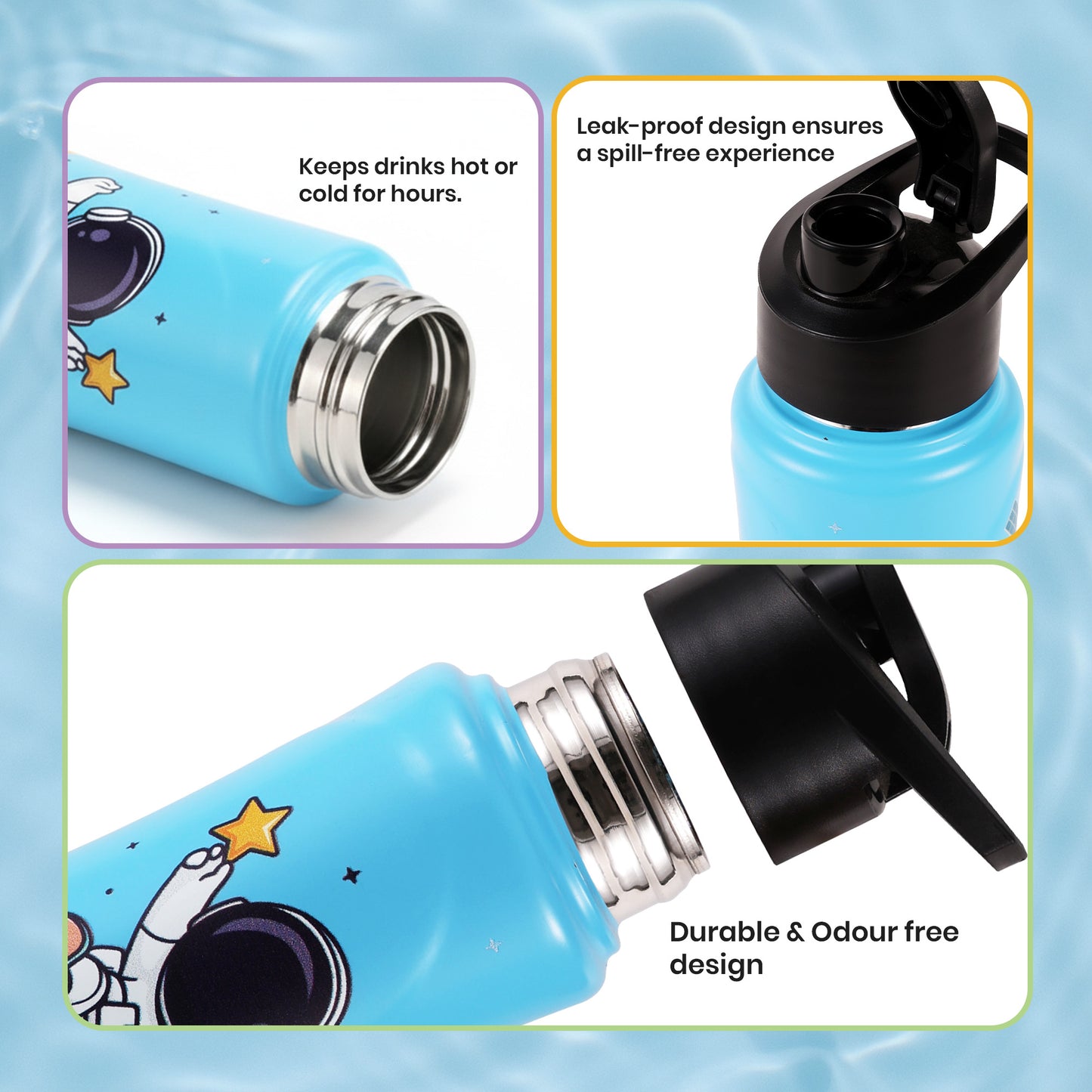 Nuluv Weaning and Feeding SS Sport Sipper Space For Baby