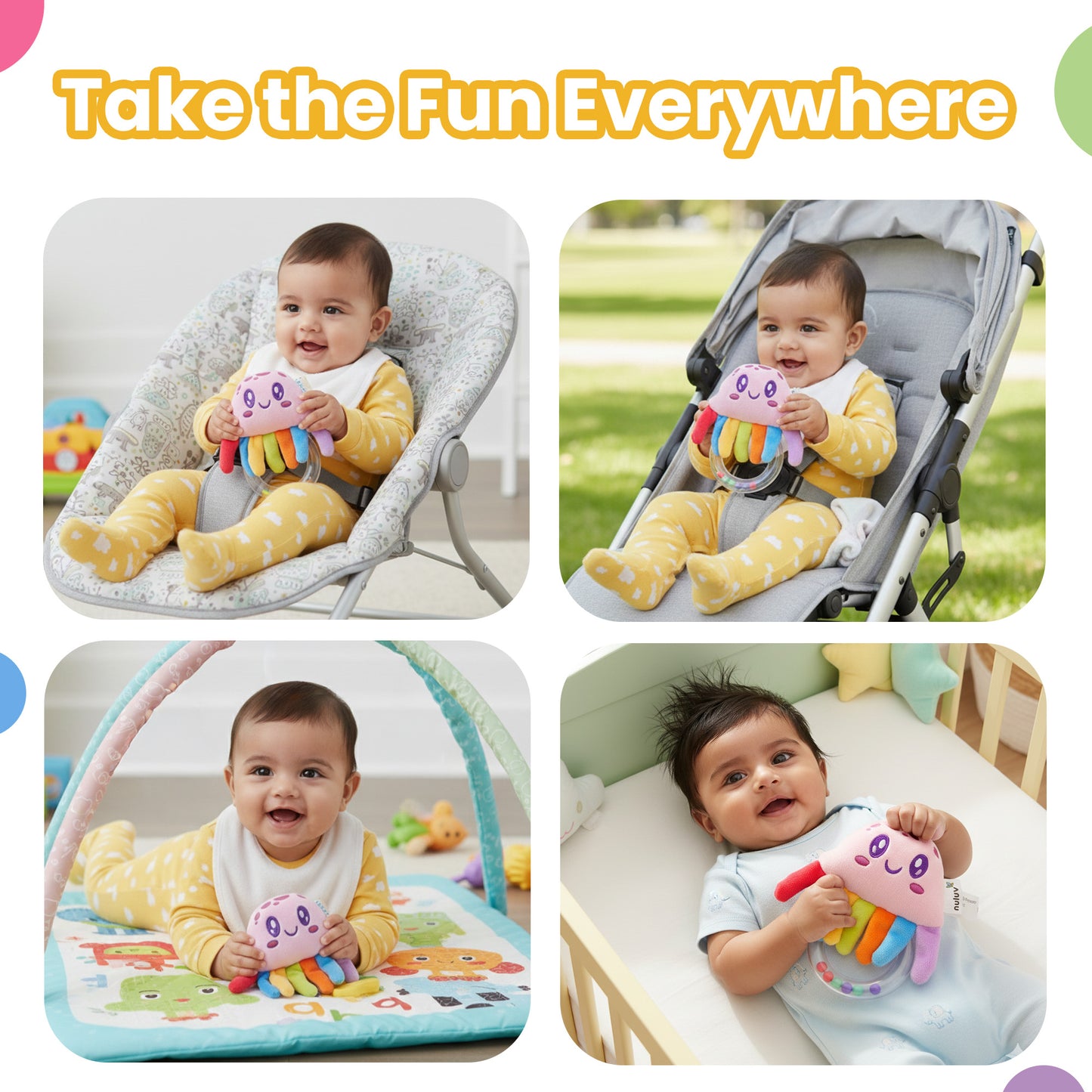 Nuluv Jelly Ring Rattle For Baby