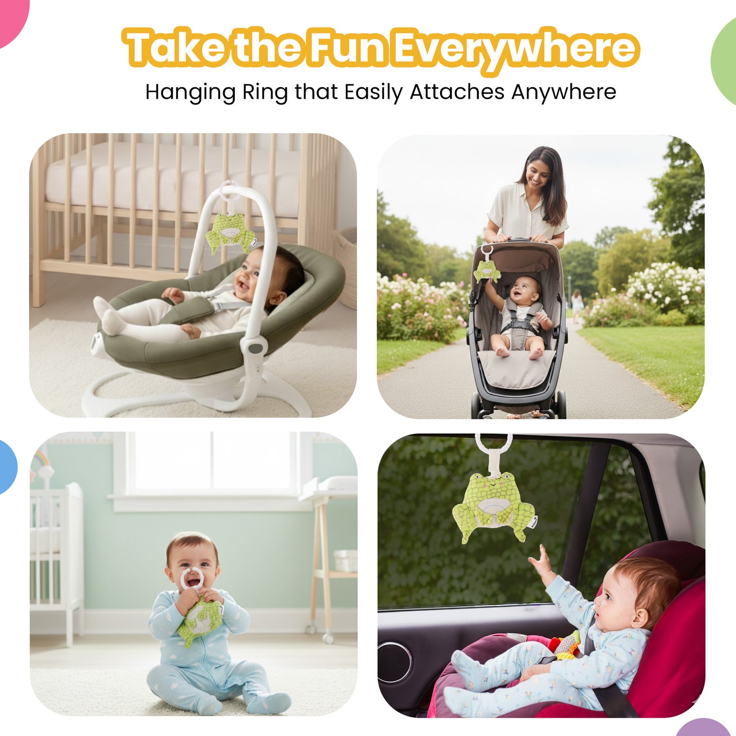 Nuluv Activity Frog Rattle Jittery Toy For Baby