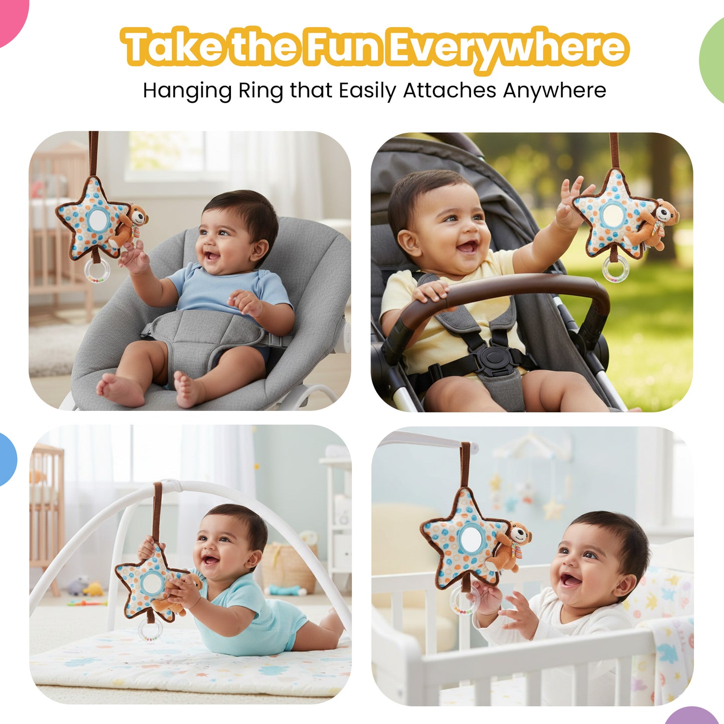 Baby Rattle and Mirror Bear on Star Toys For Baby