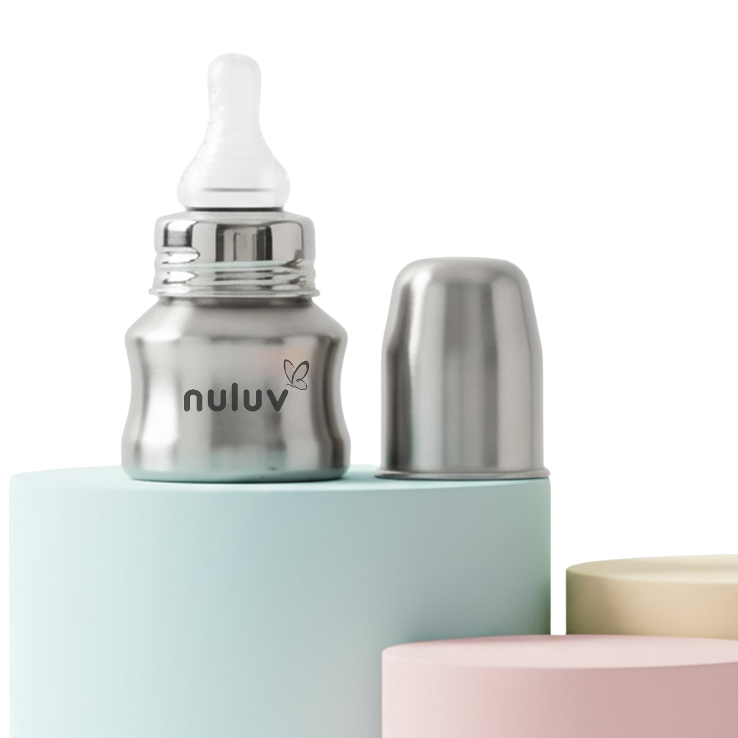 Nuluv Nourish+ Stainless Steel Baby Feeding Bottle