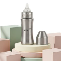 Nuluv Nourish+ Stainless Steel Baby Feeding Bottle