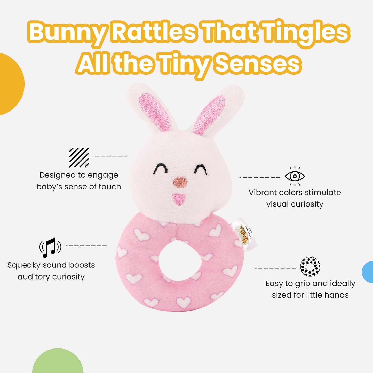 Trots Squeaky toy - Bunny Ring
