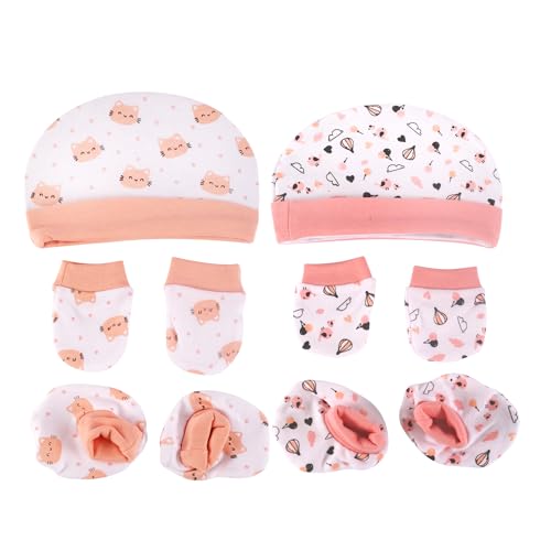 Cap, bootie , Mitten set