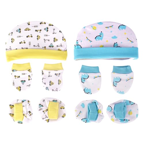 Cap, bootie , Mitten set