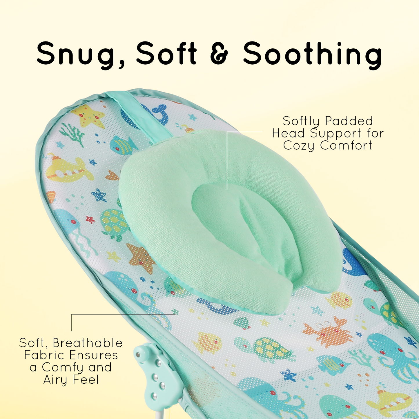 Baby Bather For Newborn Mesh Foldable Bath Chair Infants 0-3 Months