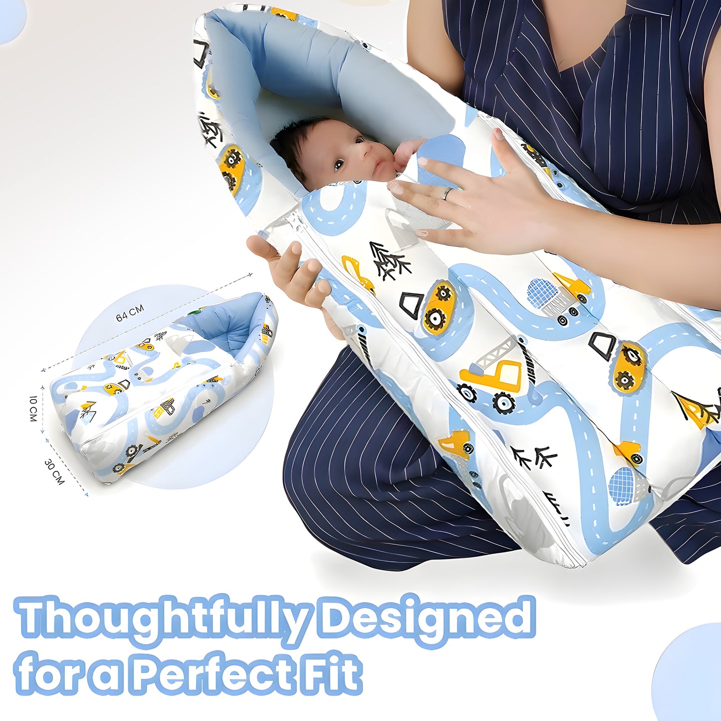 Nuluv Cotton Baby Sleeping Bag & Carry Nest