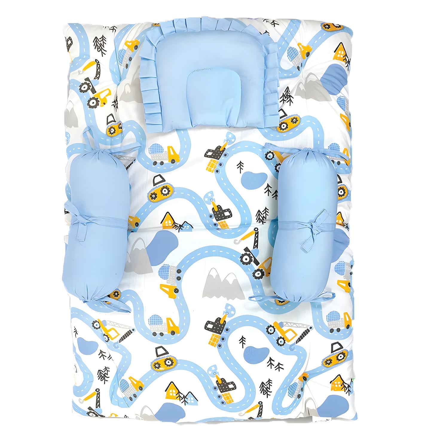 Nuluv Baby Gadda Set, Soft and Breathable Cot Mattress, 100% Cotton Mattress Set, Gadda Set